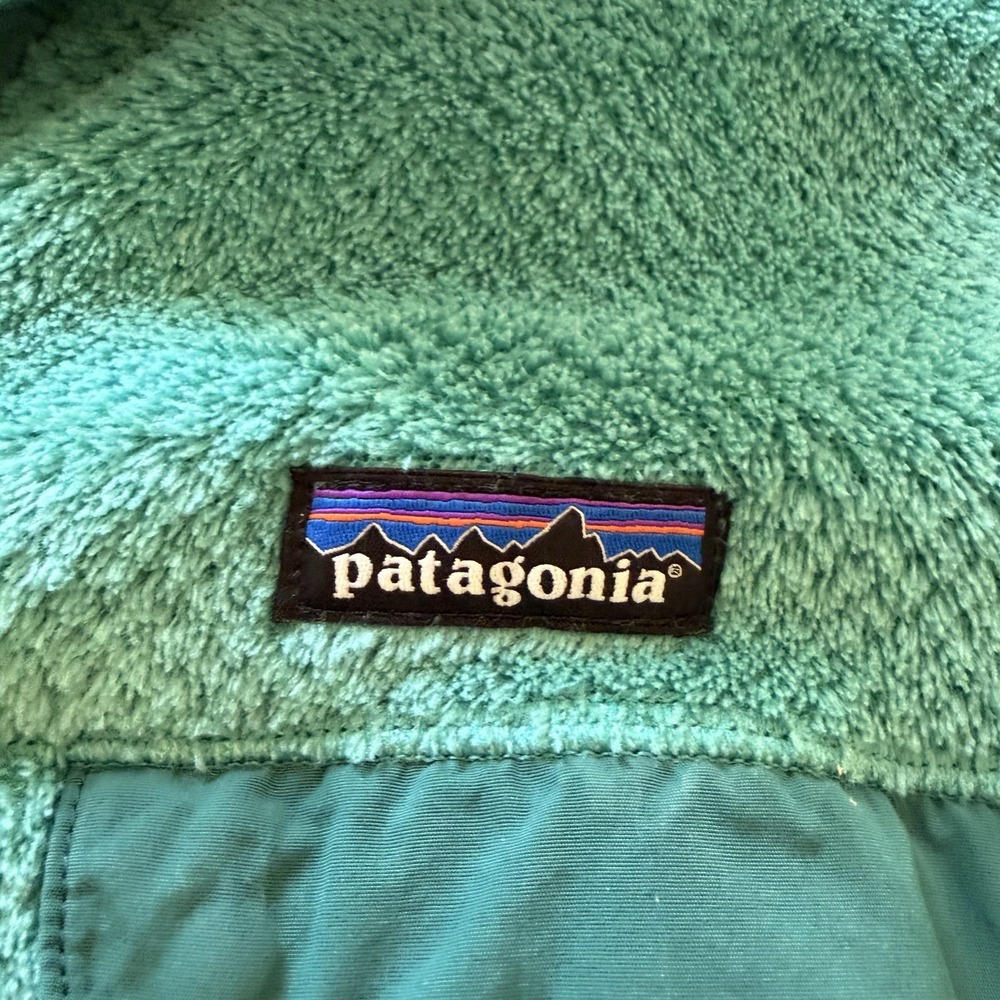 Patagonia Re-Tool Snap-T Fleece Pullover Jacket Womens Large Green 25442 - Picture 4 of 11